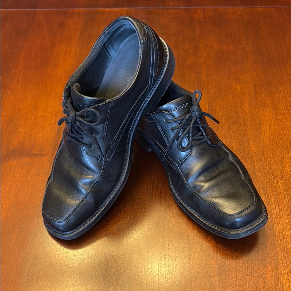 Rockport Black Leather Oxford Shoes